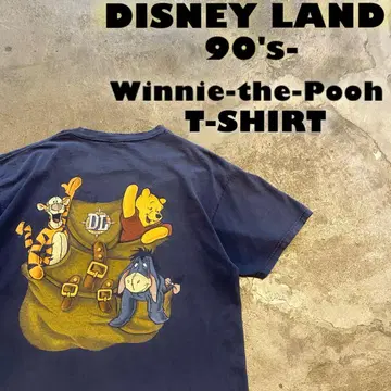 90's- DISNEY LAND 푸우 티거 이요르 티셔츠