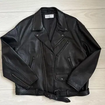 Retro Grader 블랙 더블 라이더 자켓 M