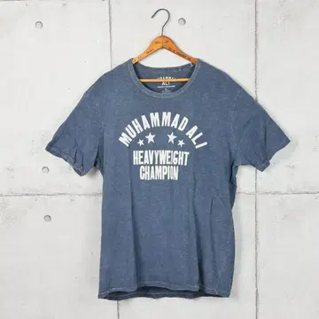 Lucky Brand 모하메드 알리 프린트 티셔츠 네이비 L 사이즈
