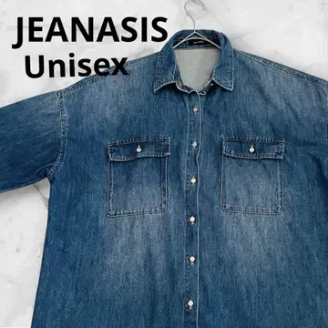지나시스 JEANASIS 오버 사이즈 데님 셔츠 F Unisex