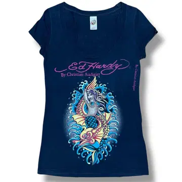 에드하디 USA제 00s 티셔츠 Y2K 문신 ed hardy
