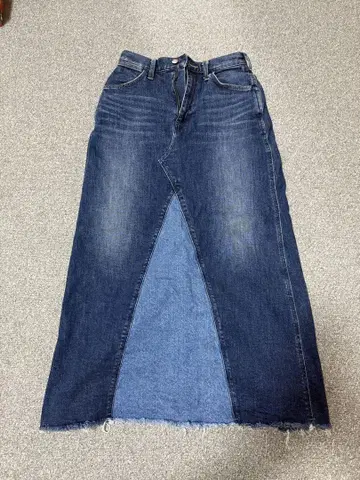 Wrangler 데님 롱 스커트 타이트