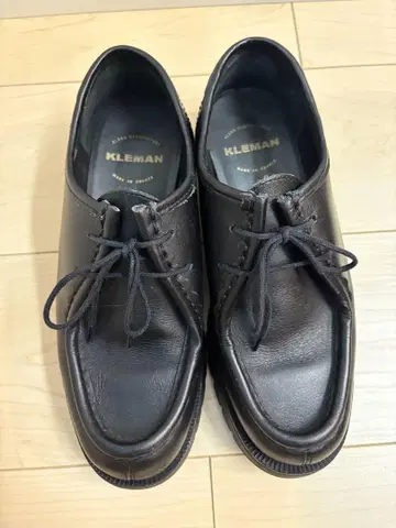 KLEMAN PADRE 블랙 레이스업 슈즈