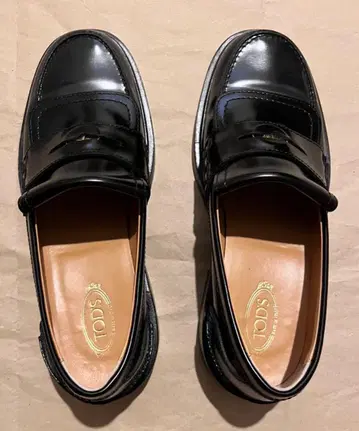 TOD'S 가죽 로퍼 (상자, 헝겊 가방 포함)