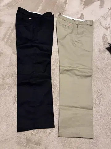 디키즈 874 블랙 베이지 치노 팬츠 34
