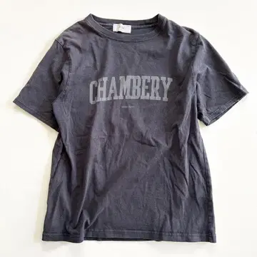 SLOBEIENA 슬로브 이에나 다크 그레이 CHAMBERY 티셔츠
