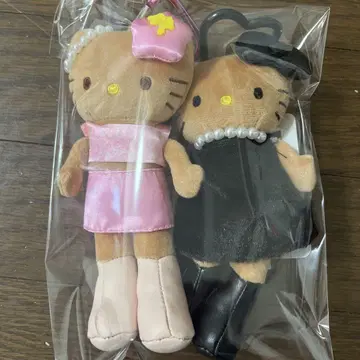 키티 GOGO 갸루 마스코트 블랙 드레스 갸루