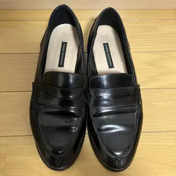 FABIO RUSCONI 블랙 가죽 로퍼 23cm 36 사이즈