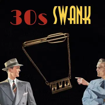 빈티지 넥타이 핑 스웽크 swank 미국 USA 전쟁 전 수트
