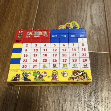 슈퍼 닌텐도 월드 마리오 블록 달력