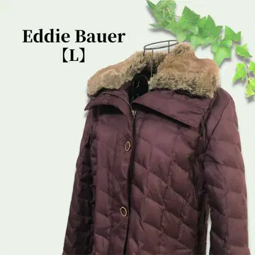 Eddie Bauer 페이크 퍼 보르도 다운 자켓