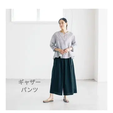 북유럽 생활용품점 허리 밴딩 개더 팬츠