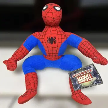MARVEL 택 포함 스파이더맨 앉은 봉제 인형