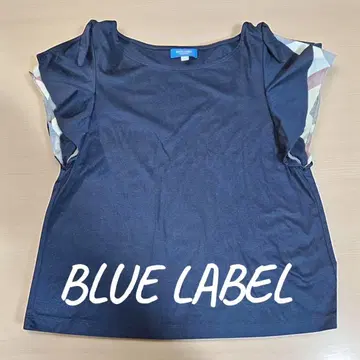 '새상품급' BLUE LABEL 프릴 소매 네이비 상의