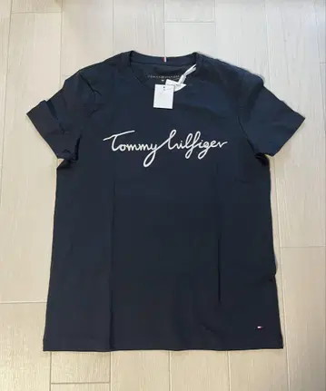 새상품 타미힐피거 로고 티셔츠 XS 네이비 TOMMY
