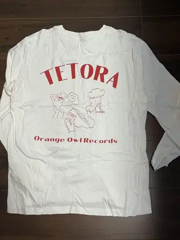 TETORA 긴팔 티셔츠 M 사이즈 화이트
