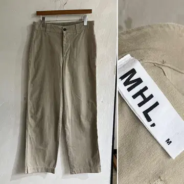 새상품급 MHL. BRUSHED COTTON TWILL PANTS