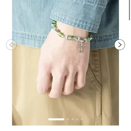 KAMIYA Mexican Beads Bracelet グリーン 25SS) MEXICAN BEADS BRACELET GREEN - 스컬프스토어