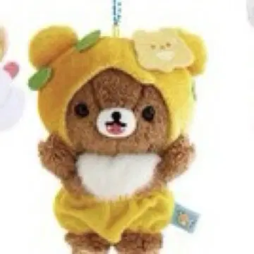리락쿠마 차이로이코구마 꿀 요정 브로치 봉제 인형