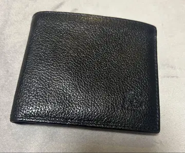 가죽 접이식 지갑 블랙
