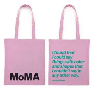 2장 세트 MoMA 에코백 핑크 캔버스