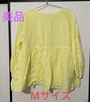 어반 리서치 도어스 코튼 보일 개더 블라우스 M [새상품급]