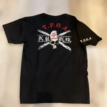 자수 T F O A CROPPED HEADS 무장 전선 티셔츠