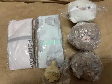 포메라니안 모치 에코백 마스코트 봉제 인형 키링 세트