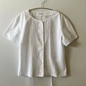 빈티지 화이트 레이스 블라우스 80년대 90년대