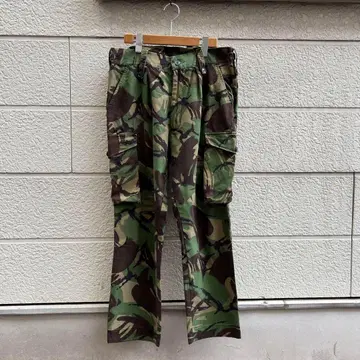 USED 영국군 DPM 카모 카고 팬츠 군용 빵 빈티지