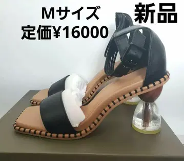 새상품 더블엠 W&M M 사이즈 샌들 스퀘어토 24cm