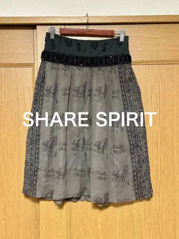 SHARE SPIRIT / 장식 실크 스커트