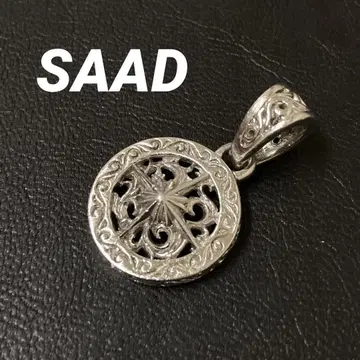 SAAD 사드 태양신 아라베스크 실버 925 목걸이 탑