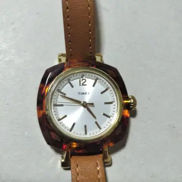 TIMEX 아날로그 손목시계 팔각형 케이스