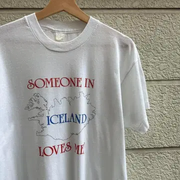 80s 90s USA 구제 의류 화이트 프린트 티셔츠 싱글 빈티지