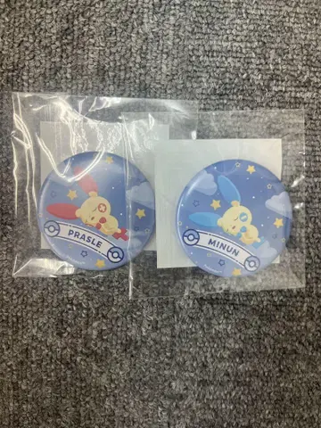 포켓몬 슬립 캔뱃지 2개 세트 플러스 마이난