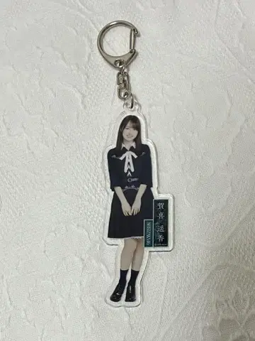 노기자카46 카키 하야카 개별 전신 아크릴 키링 네이블 오렌지