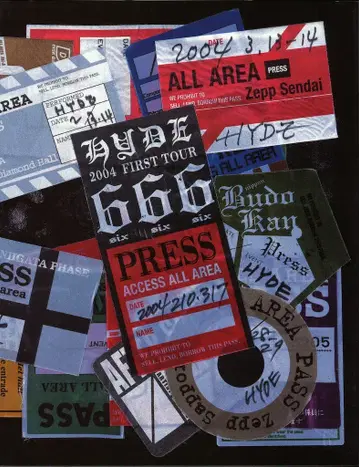 HYDE HYDE 2004 FIRST TOUR 666 팜플렛