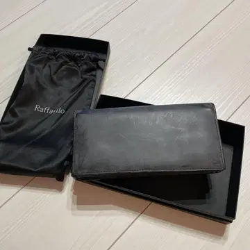 Raffaello 블랙 가죽 장지갑