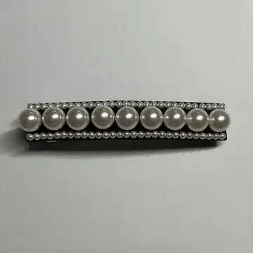 콤플렉스 비즈 펄 머리핀 블랙 온라인 완판