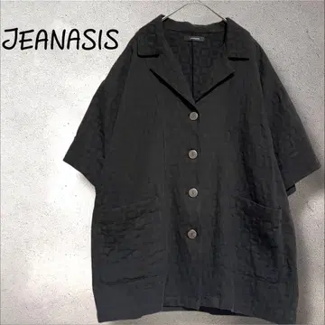 새상품급 JEANASIS 지나시스 자카드 자켓 반팔