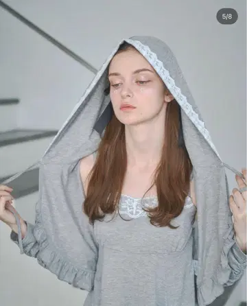 Lovilyn UV 차단 레이스 볼레로 후드티