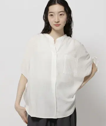 COMFORT 린넨 밴딩 블라우스
