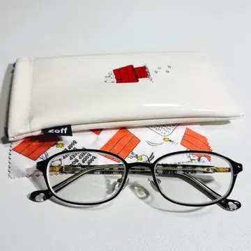 Zoff PEANUTS COLLECTION 스누피 콜라보 안경 블랙