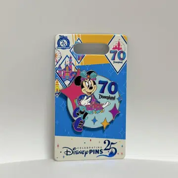 디즈니랜드 캘리포니아 70주년 핀 배지 미니 마우스