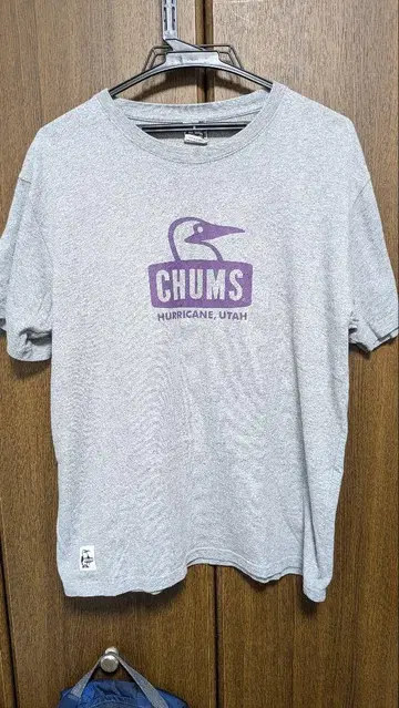 CHUMS 그레이 티셔츠 L 사이즈