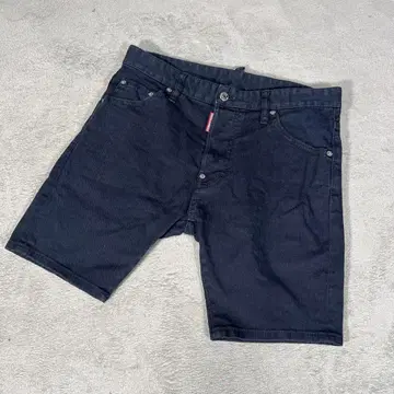 디스퀘어드 데님 숏 팬츠 네이비 46