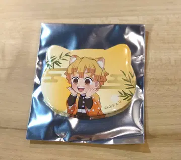 귀멸의 칼날 난자 타운 고양이형 캔뱃지 아가츠마 젠이츠 특별 임무 상