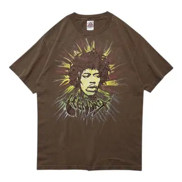 00s JIMI HENDRIX 지미 헨드릭스 반팔 티셔츠 브라운