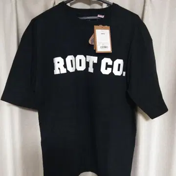 [미사용 새상품 택 포함] ROOT CO. / 루트 반팔 티셔츠 블랙